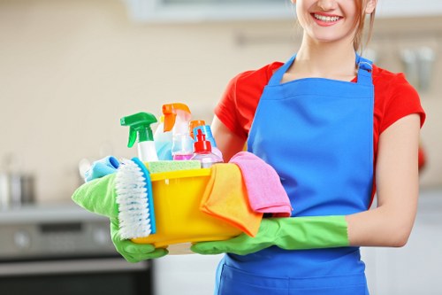Local SW9 cleaning team preparing a property for a deep clean