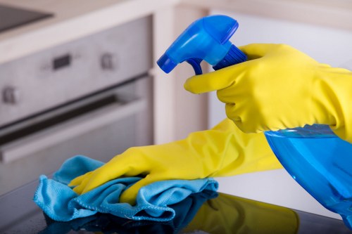 Professional cleaner in SW9 maintaining a tidy property